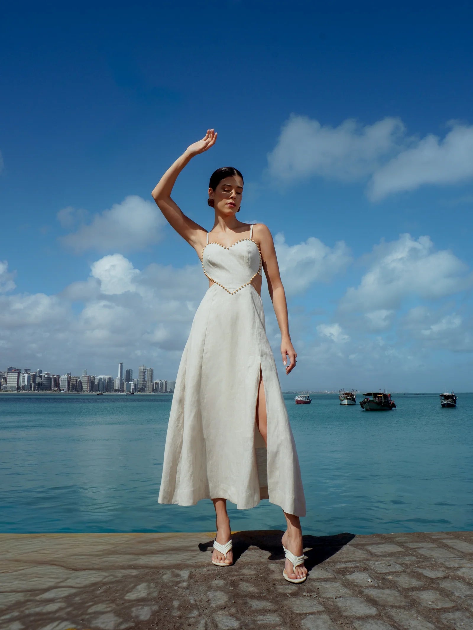 Heart Linen Dress