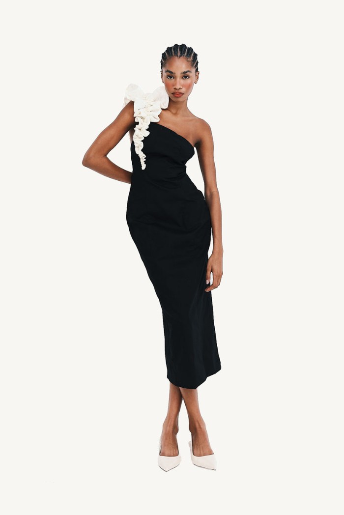 Violetta B&W Middi Dress