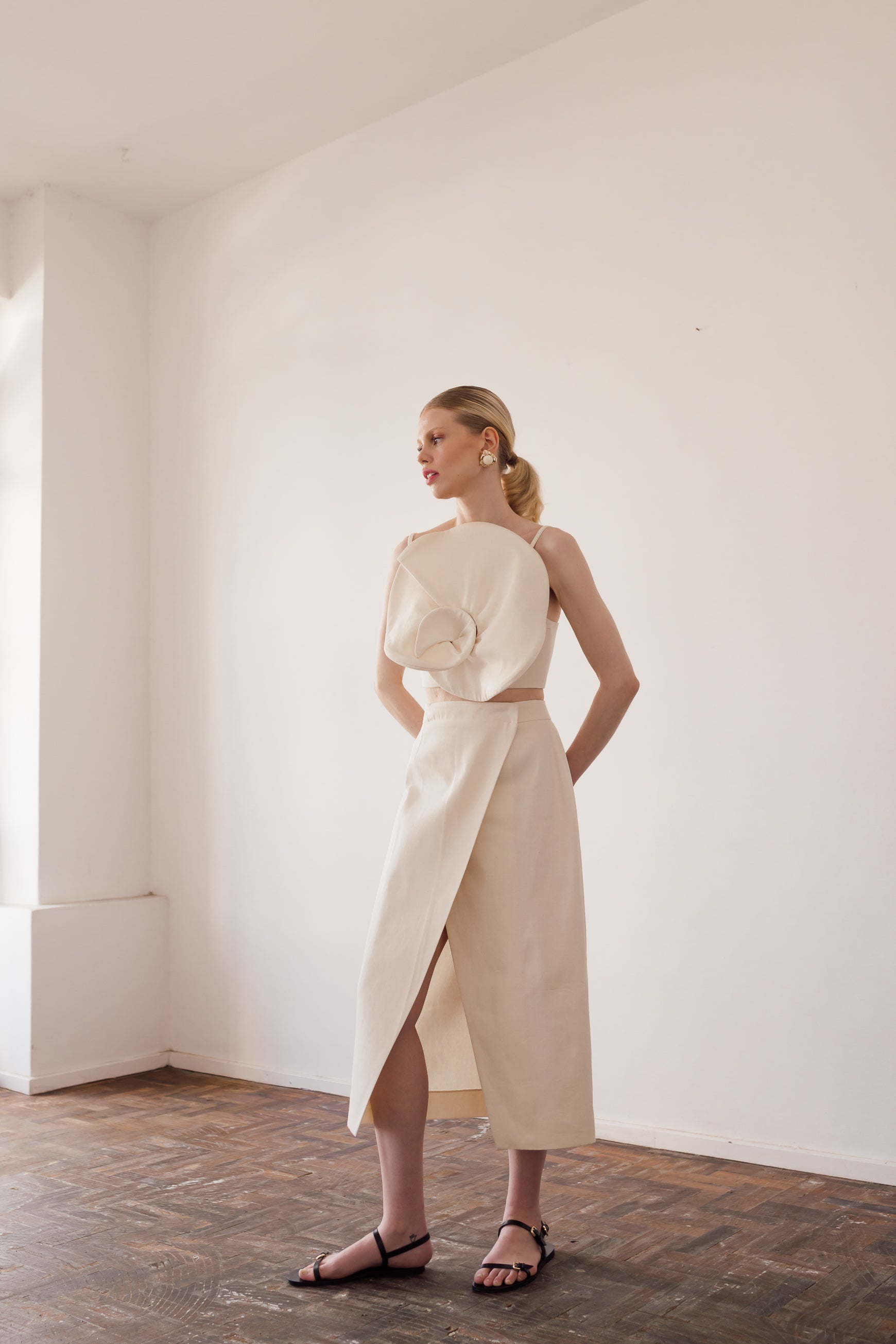 White Wrap Skirt