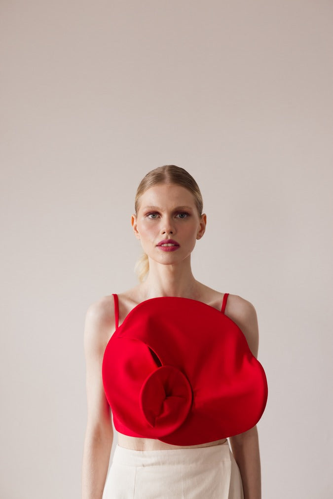 Red Flower Top