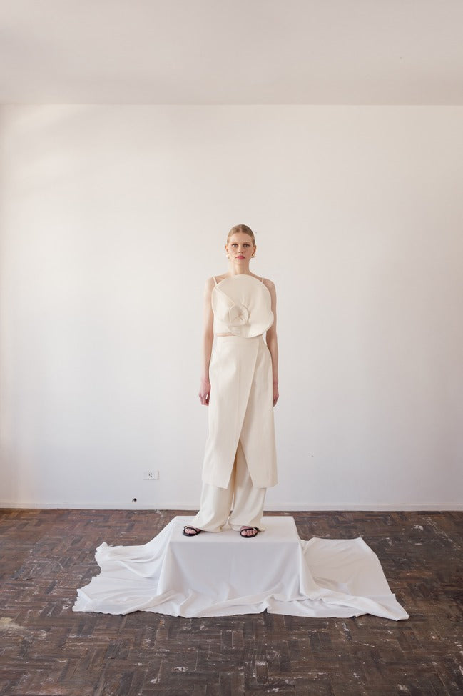 White Wrap Skirt