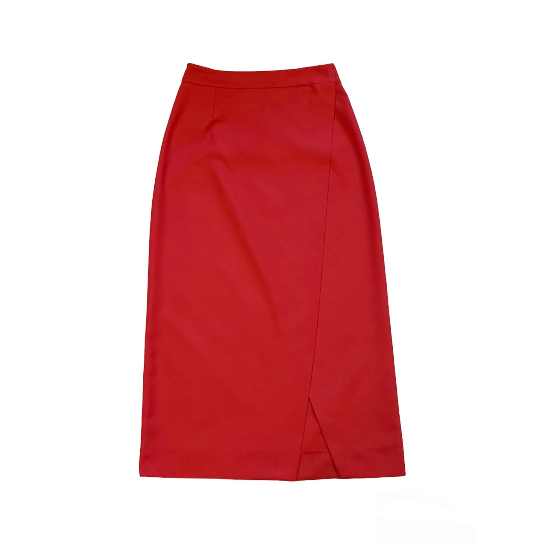Red wrap skirt