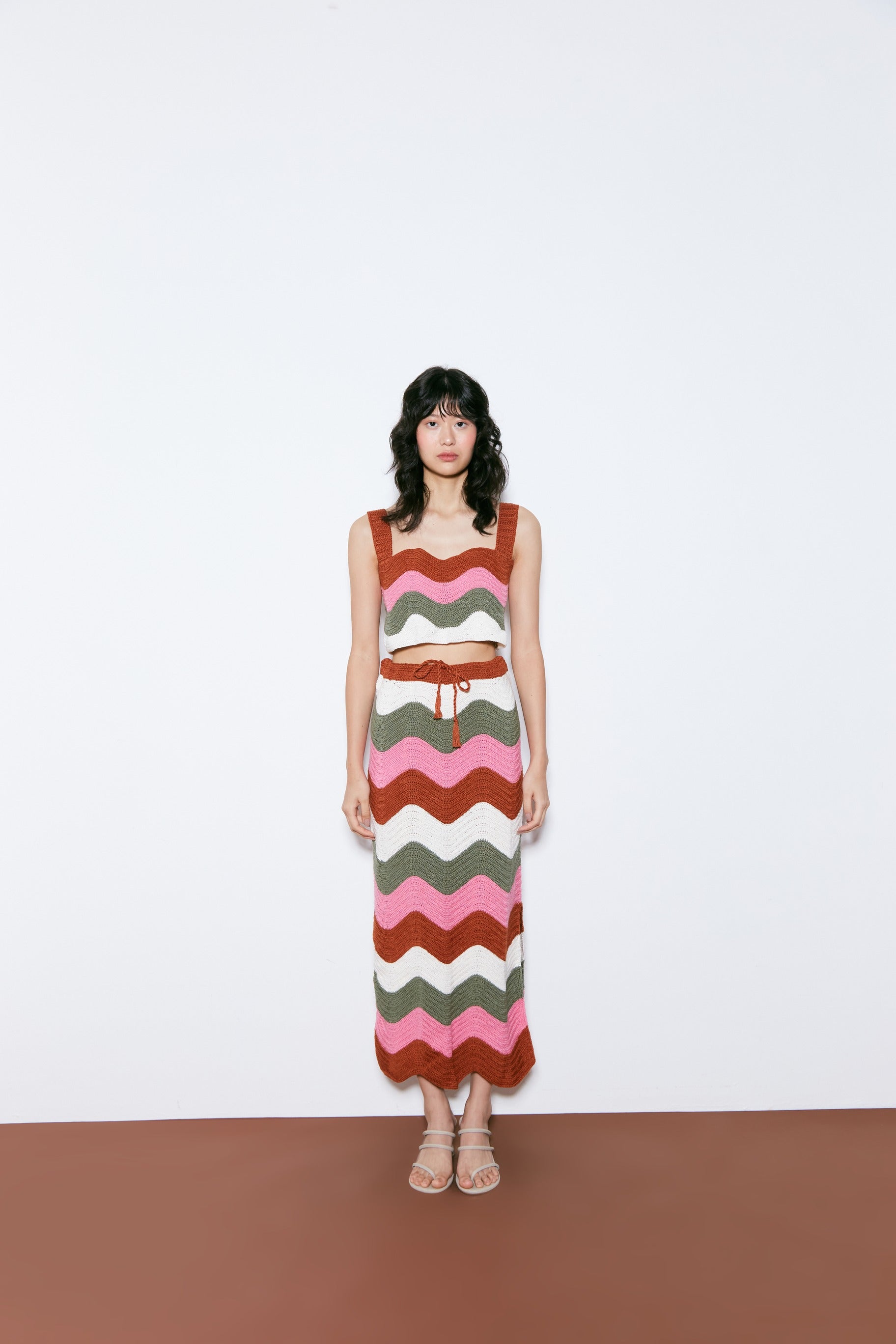 Crochet Cropped top-Waves