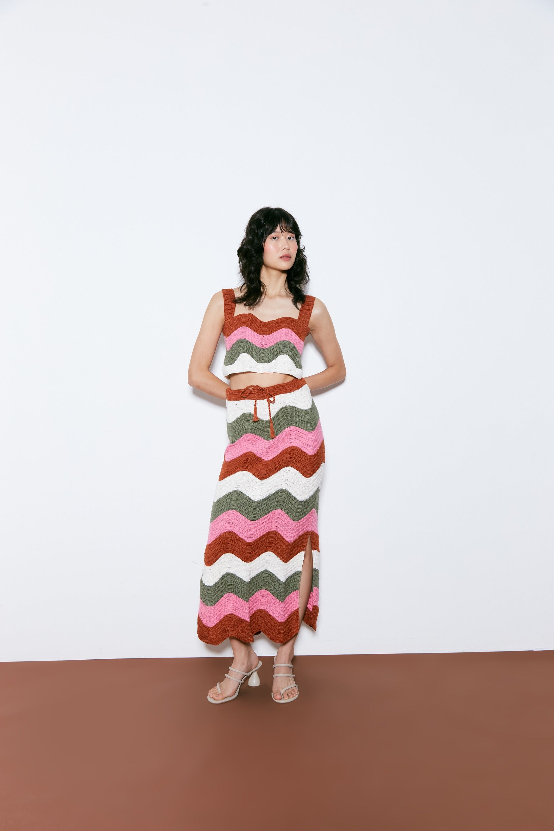 Crochet Cropped top-Waves