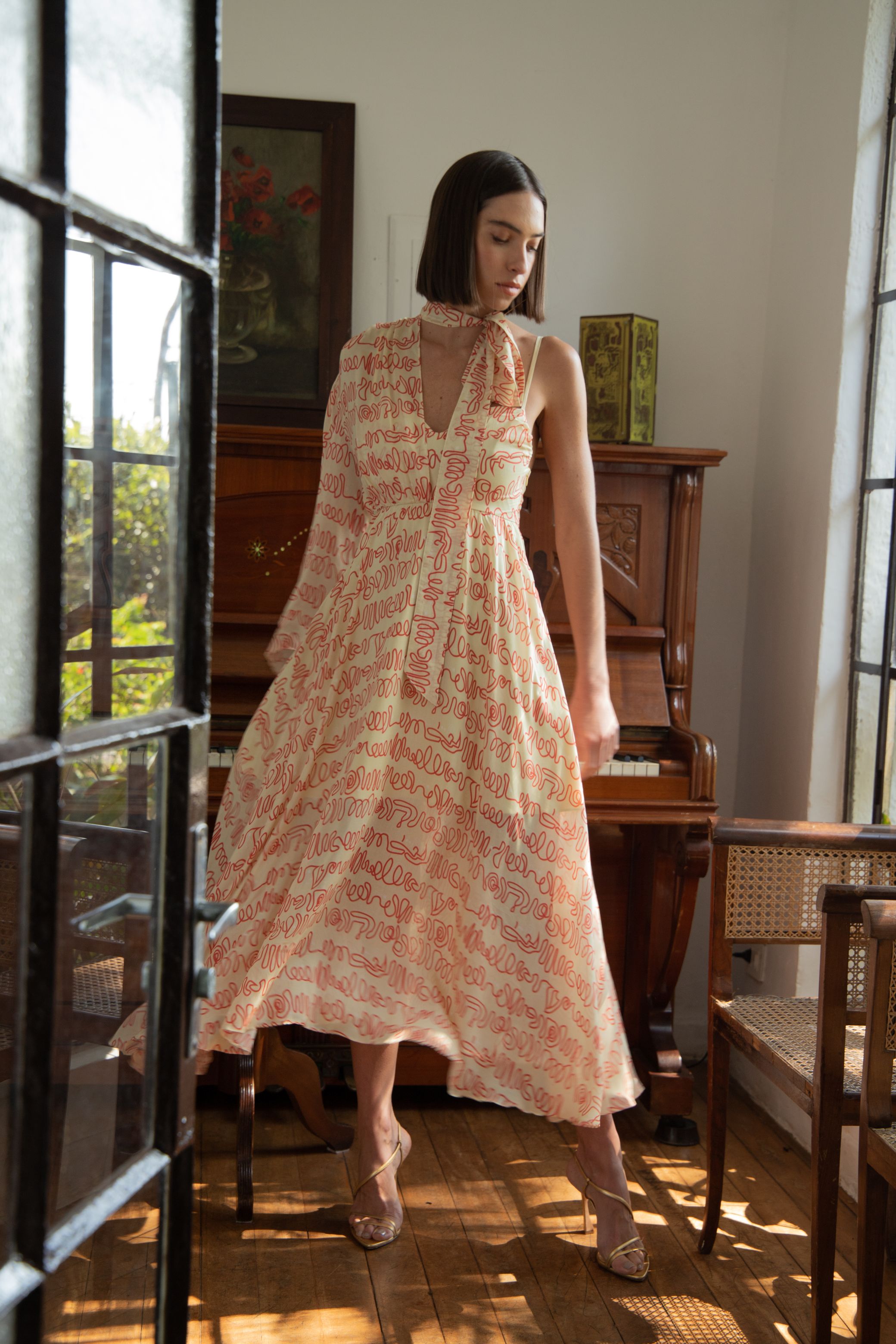 ZAYA Midi Dress - Butter Cream