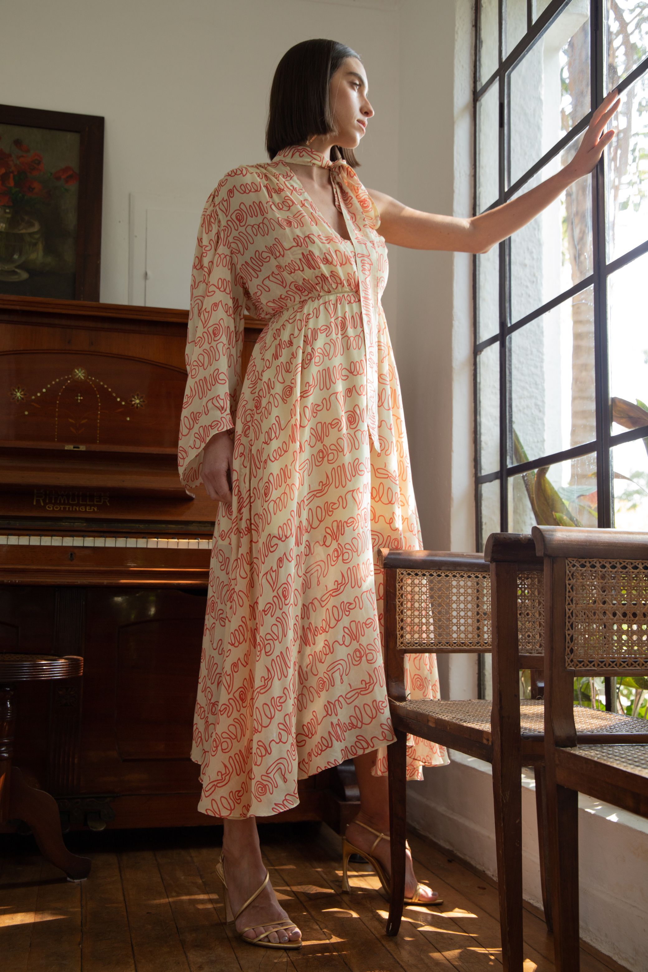 ZAYA Midi Dress - Butter Cream