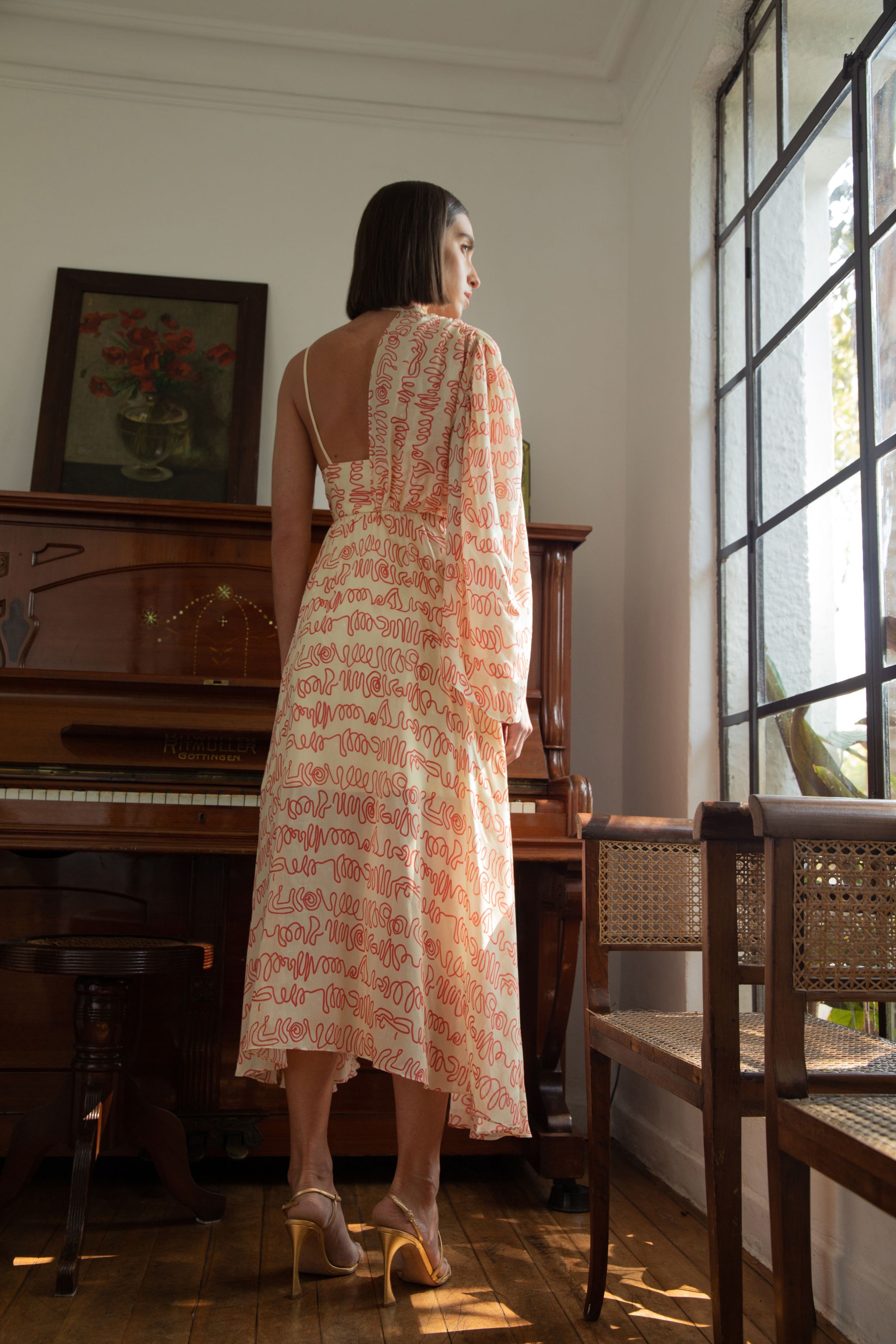 ZAYA Midi Dress - Butter Cream
