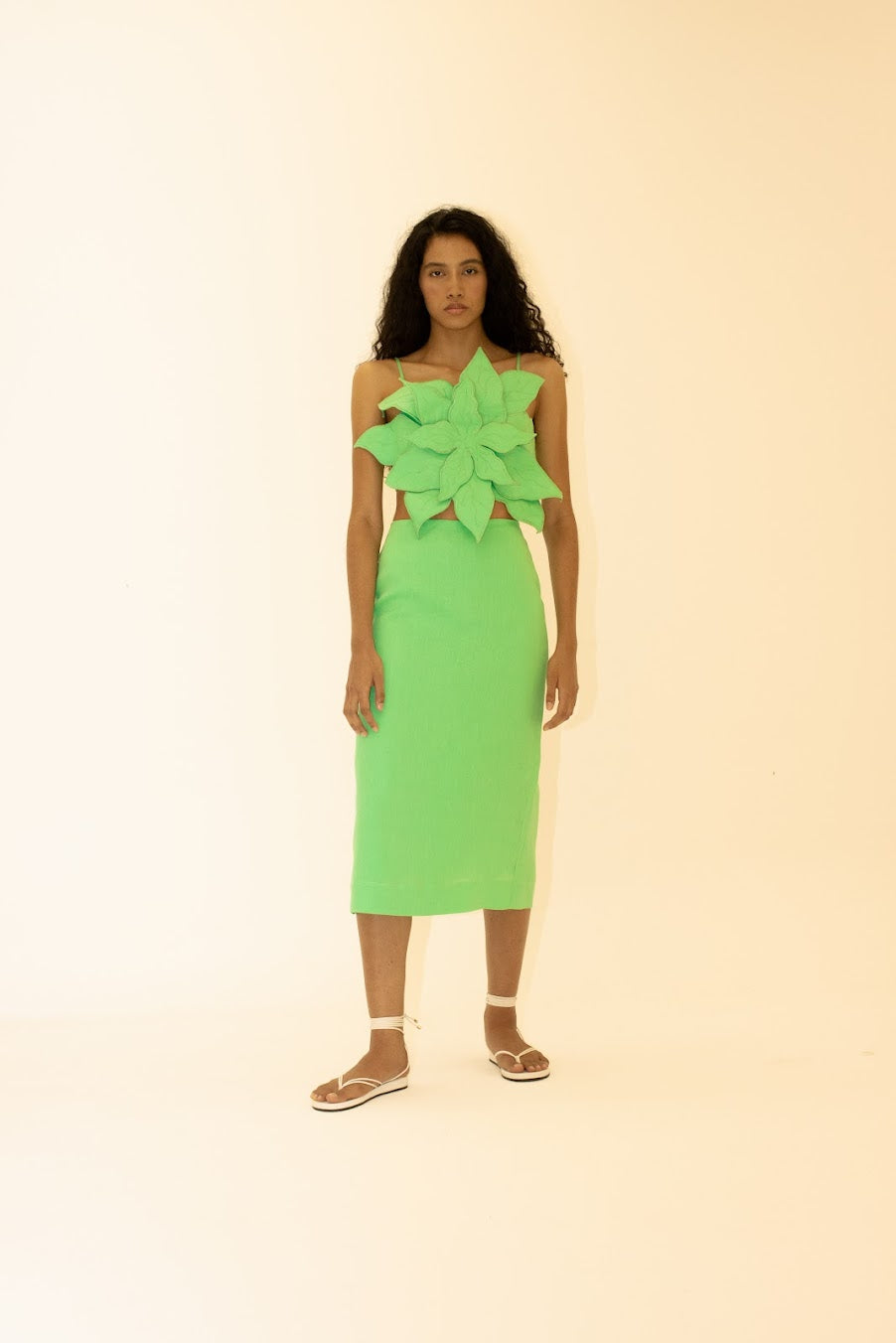 Flor Top  - green