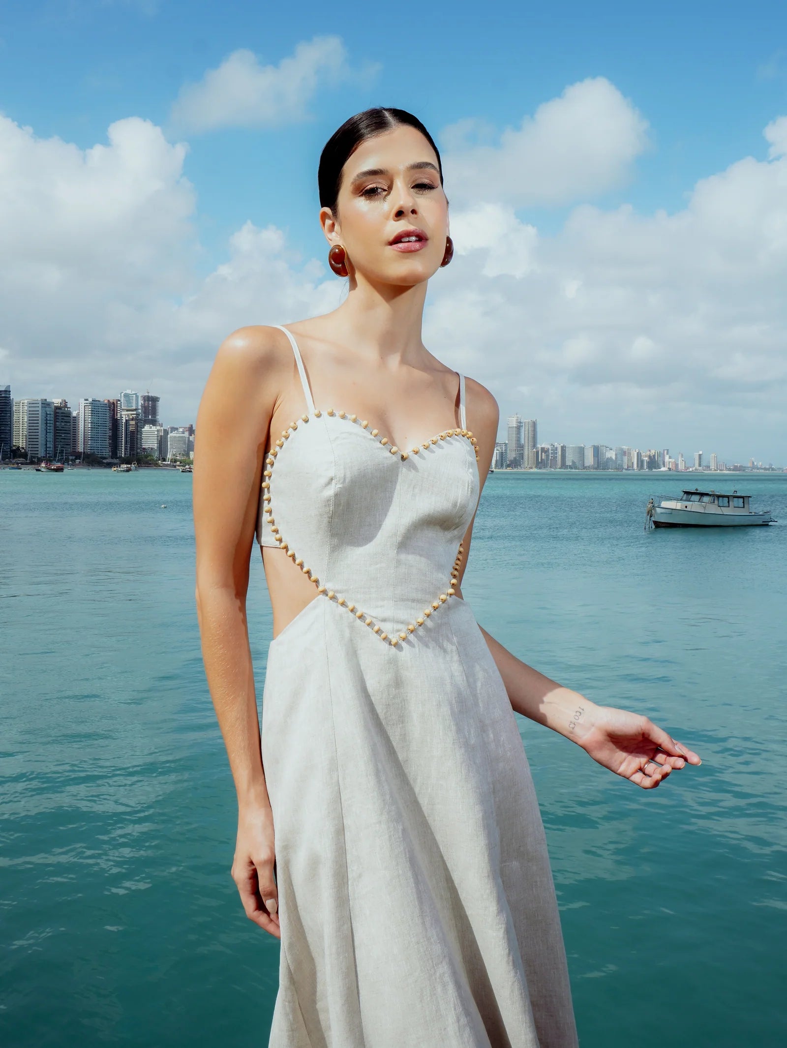 Heart Linen Dress